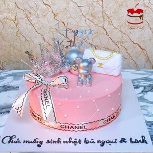 Bánh Sinh Nhật Decor Gấu Xám - MK120